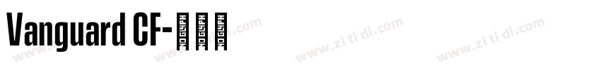 Vanguard CF字体转换